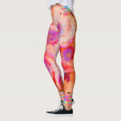 Abstracte Leggings voor ontwerper in Oranje kleure (Links)