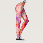 Abstracte Leggings voor ontwerper in Oranje kleure (Rechts)