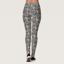 Abstracte Leggings voor patroonkleur