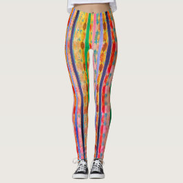 Abstracte Leggings voor stripe kleuren