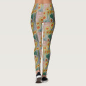 Abstracte Leggings voor zonnebloemen (Achterkant)