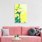 Abstracte lelies - canvasprint canvas afdruk (Insitu (Woonkamer))