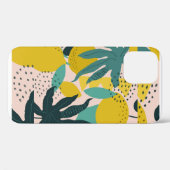 Abstracte Lemon en Leaves Case-Mate iPhone Case (Achterkant (horizontaal))