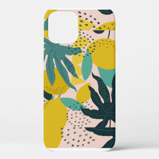 Abstracte Lemon en Leaves Case-Mate iPhone Case