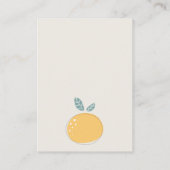 Abstracte Lemon Fruity Books voor Baby shower Informatiekaartje (Achterkant)