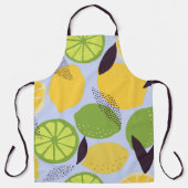 Abstracte Lemon Limoen Citrus Pattern Print Schort (Voorkant)
