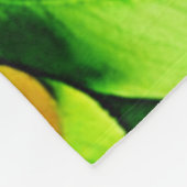 Abstracte Lemon Limoen Natuur Art Fleece Deken (Hoek)
