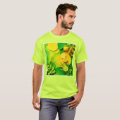 Abstracte Lemon Limoen Natuur Art T-shirt (Voorkant volledig)