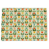 Abstracte Lente Bloemen Grote Geschenktas Groot Cadeauzakje (Voorkant)