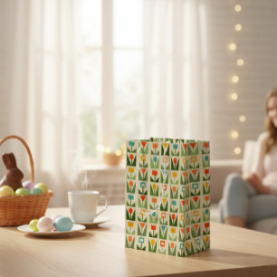 Abstracte lente bloemen medium cadeauzakje