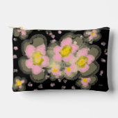 Abstracte lente bloemen roze zwart etui (Voorkant)
