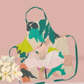 Abstracte Lente Blooming Flowers Colorful Home Schort