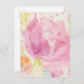 Abstracte lente-Florals Briefkaart (Voorkant / Achterkant)