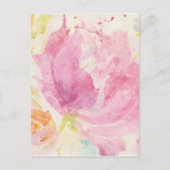 Abstracte lente-Florals Briefkaart (Voorkant)