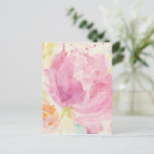 Abstracte lente-Florals Briefkaart (Staand voorkant)
