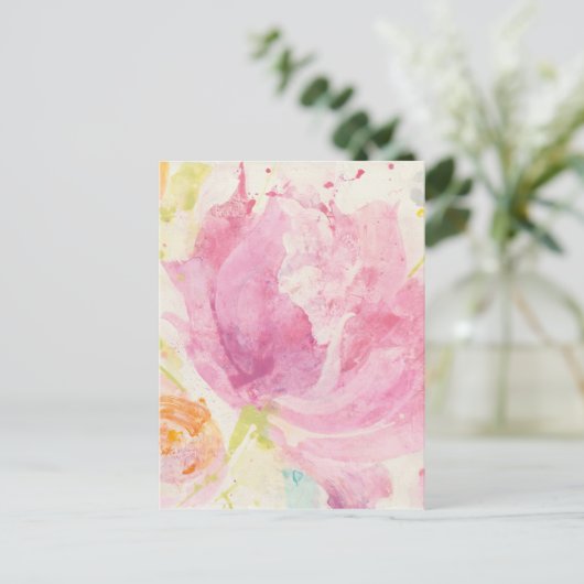 Abstracte lente-Florals Briefkaart (Staand voorkant)