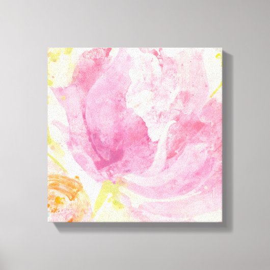 Abstracte lente-Florals Canvas Afdruk (Voorkant)