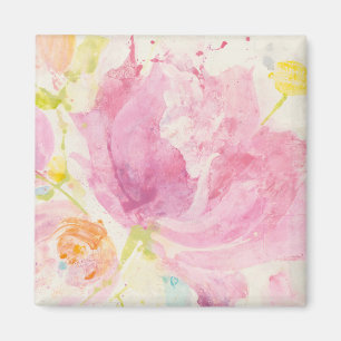Abstracte lente-Florals Magneet