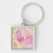 Abstracte lente-Florals Sleutelhanger (Voorkant)