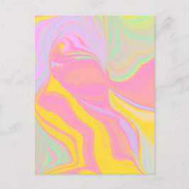 Abstracte Lente Zonsopgang Briefkaart