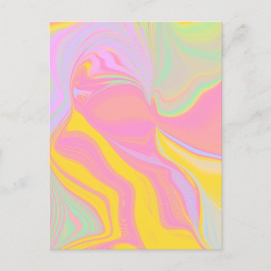 Abstracte Lente Zonsopgang Briefkaart (Voorkant)