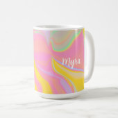 Abstracte Lente Zonsopgang Koffiemok (Voorkant rechts)