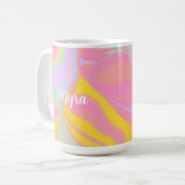 Abstracte Lente Zonsopgang Koffiemok (Voorkant links)