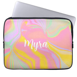 Abstracte Lente Zonsopgang Laptop Sleeve