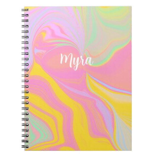 Abstracte Lente Zonsopgang Notitieboek (Voorkant)