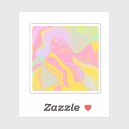 Abstracte Lente Zonsopgang Sticker