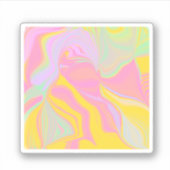 Abstracte Lente Zonsopgang Sticker (Voorkant)