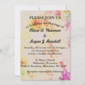 Abstracte lentekleuren Voeg koppelfoto toe Kaart (Voorkant)