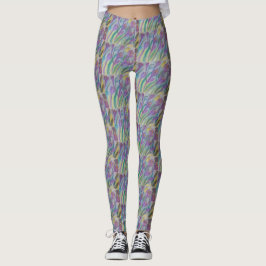 Abstracte lentescrocus leggings
