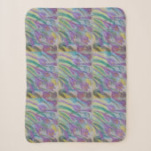 Abstracte lentescrocus sherpa deken (Voorkant)