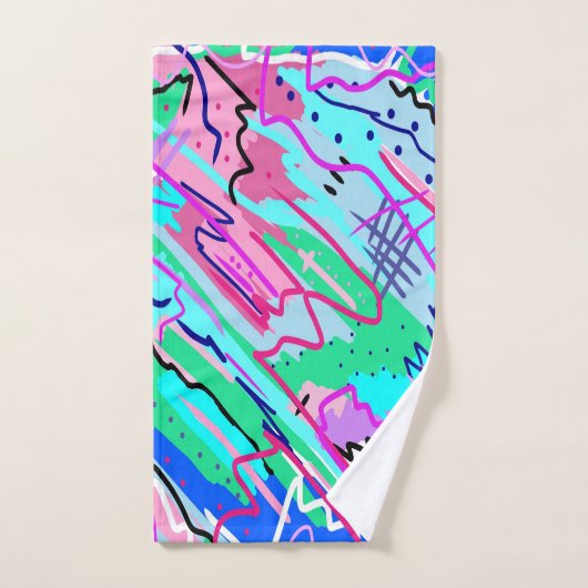 Abstracte lenteslag bad handdoek (Handdoek)