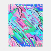 Abstracte lenteslag fleece deken (Voorkant)