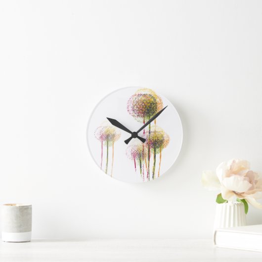 Abstracte lentevloerbomen #2 ronde klok (Huis)