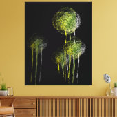 Abstracte lentevloerbomen #3 canvas afdruk (Insitu (Woonkamer))