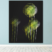 Abstracte lentevloerbomen #3 canvas afdruk (Insitu (Houten vloer))
