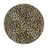 ABSTRACTE LEOPARD GOLD TRAY CUTARD SNIJPLANK (Voorkant)