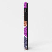 Abstracte leopard-kunst | Paarse grijze pleinen Case-Mate iPhone Case (Achterkant/links)