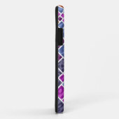 Abstracte leopard-kunst | Paarse grijze pleinen Case-Mate iPhone Case (Achterkant/rechts)