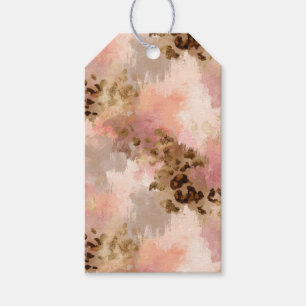 Abstracte Leopard Print Gift Label Cadeaulabel