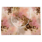 Abstracte Leopard Print Grote Gift Bag Groot Cadeauzakje (Voorkant)
