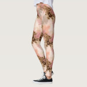 Abstracte Leopard Print Leggings (Links)