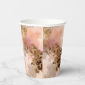 Abstracte Leopard Print Paper Cups Papieren Bekers (Rechts)