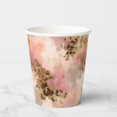 Abstracte Leopard Print Paper Cups Papieren Bekers (Voorkant)