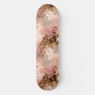 Abstracte Leopard Print Skateboard