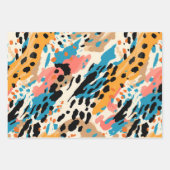Abstracte leopardafdruk inpakpapier vel (Voorkant 2)