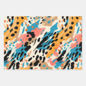 Abstracte leopardafdruk inpakpapier vel (Voorkant)